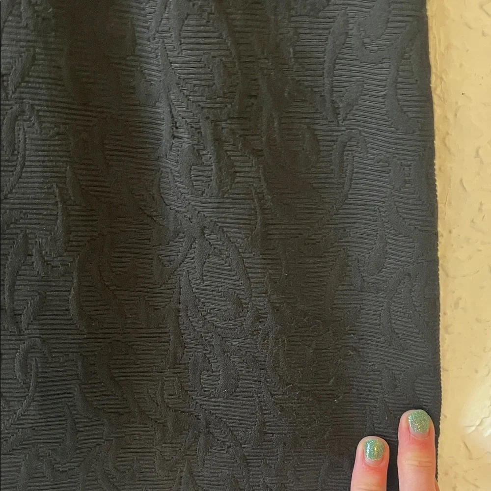 ANTONIO MELANI Black Midi Dress with Belt Detail - Picture 3 of 6